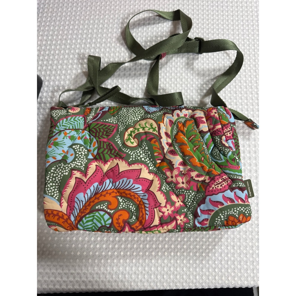 Vera Bradley Foxbury Crossbody Zip Hipster Leaf Me Not Paisley NWOT